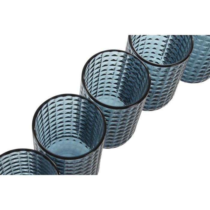 Vaso Basicos DKD Home Decor Azul 8 x 13 x 8 cm Set de 6 2