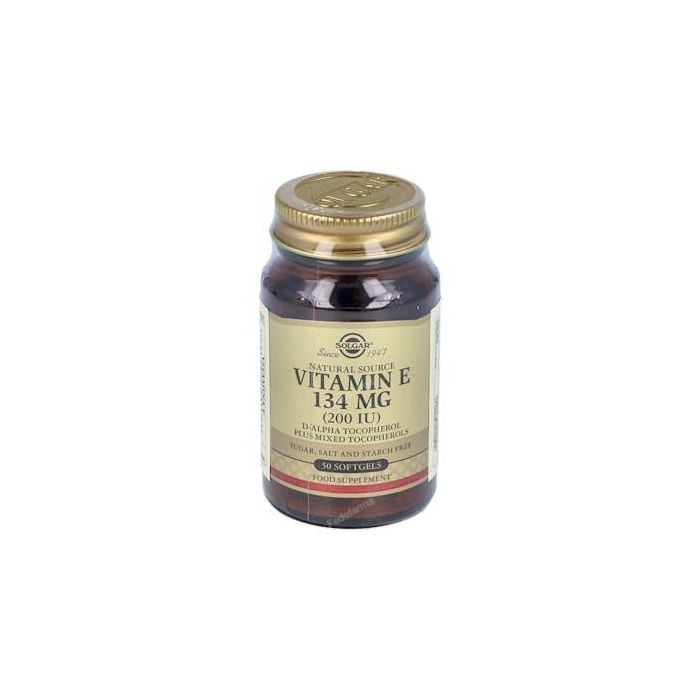 SOLGAR Vitamina E 200 UI (134 mg) 50 Cápsulas Blandas - Apoya el sistema inmune