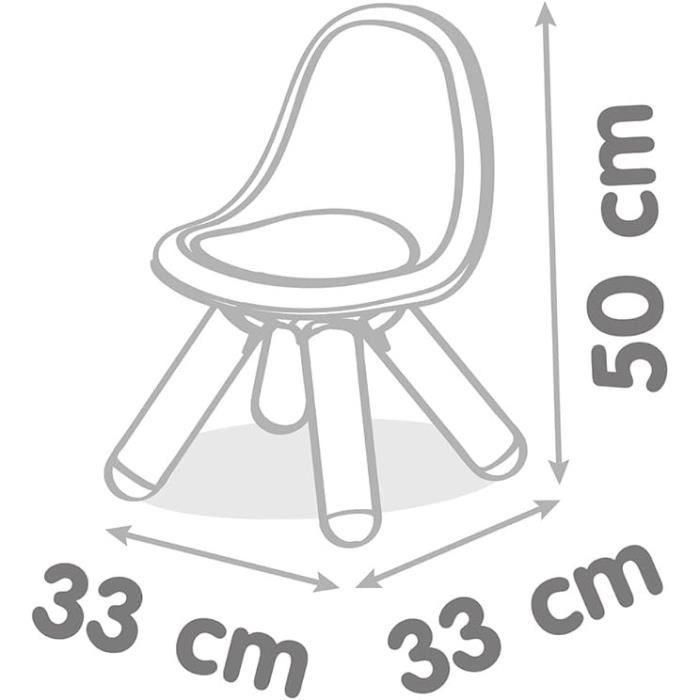 Smoby - Silla infantil amarilla - Exterior e interior - Al. 27 cm - Hecho en Francia 4 Smoby - Silla infantil amarilla - Exterior e interior - Al. 27 cm - Hecho en Francia 4