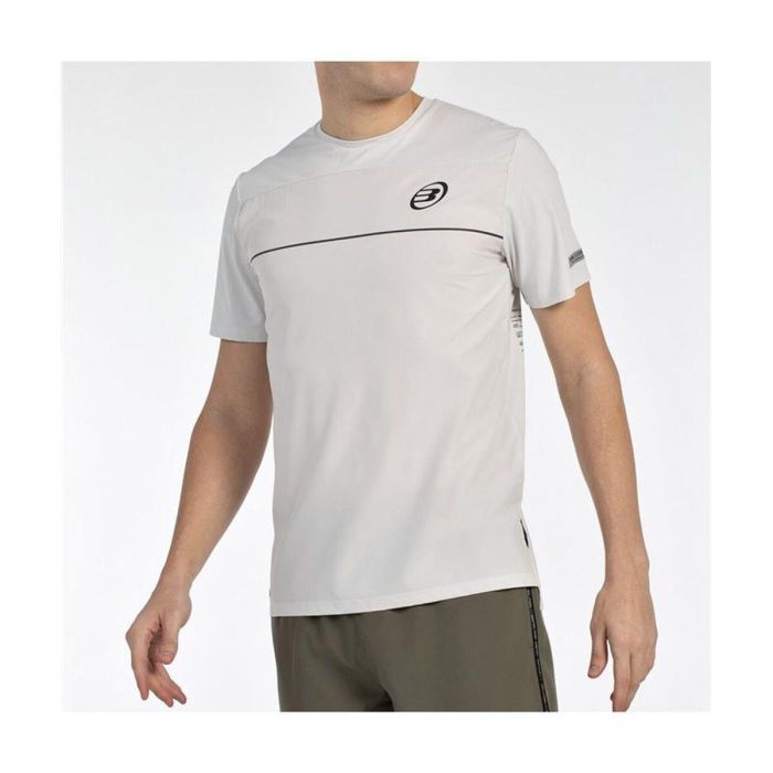 Camiseta de Manga Corta Hombre Bullpadel Monda Blanco Pádel 46-47 1