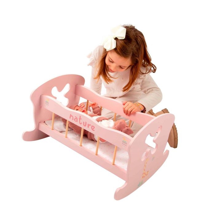 Muñecas Arias Cama Balancín Nature para Muñecas 50x39,5x29,5 cm (Edad +3 Años) 3 Muñecas Arias Cama Balancín Nature para Muñecas 50x39,5x29,5 cm (Edad +3 Años) 3