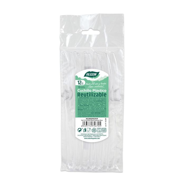 Set de 12 cuchillos de mesa Premium Algon - 18 cm (36 Cajas) 1 Set de 12 cuchillos de mesa Premium Algon - 18 cm (36 Cajas) 1