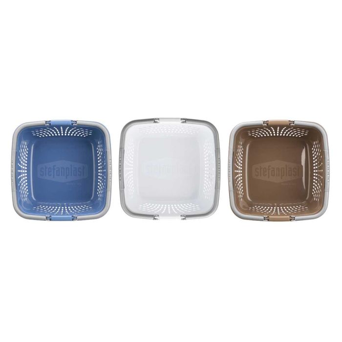 Cesta Plastico Cuadrada Calada 18L Asas Stefanplast 39X21CM (30 Unidades) 1 Cesta Plastico Cuadrada Calada 18L Asas Stefanplast 39X21CM (30 Unidades) 1
