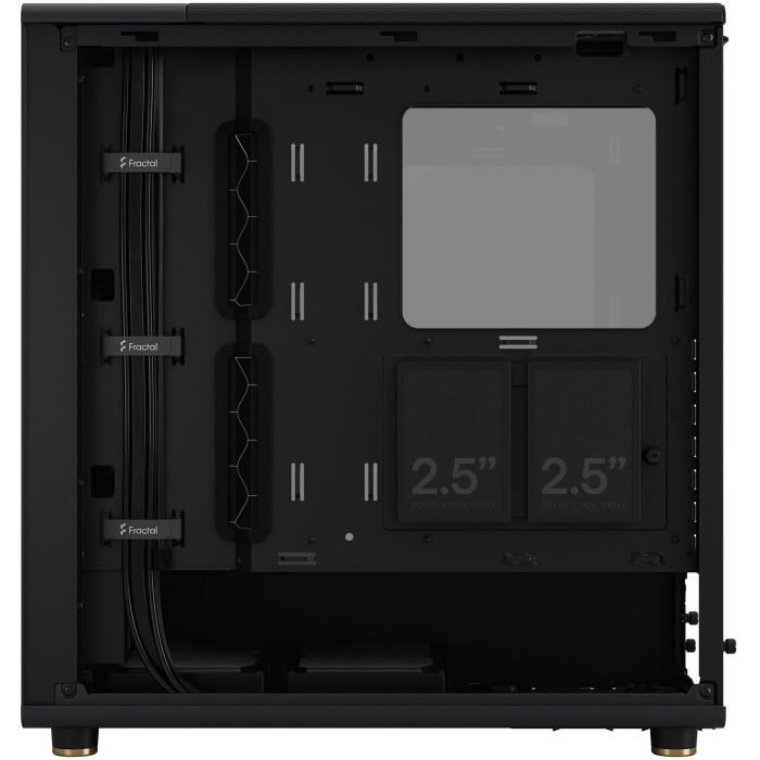 Fractal Design North Midi Tower PC Caja Negra Charcoal Black Window Clear ATX Micro ATX Mini ITX Acero Vidrio Templado 14