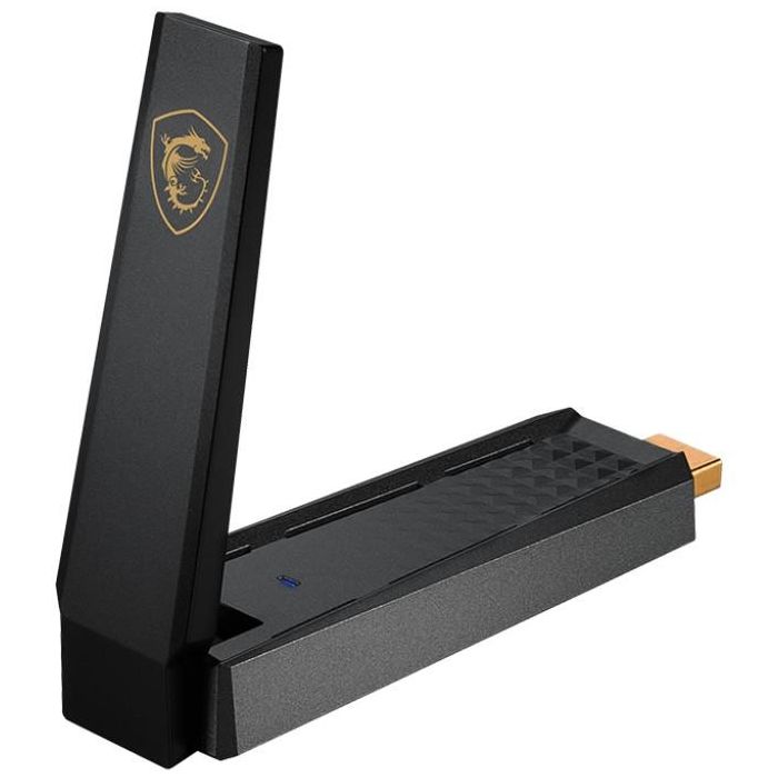 Adaptador de Red MSI AXE5400 Negro 2 Adaptador de Red MSI AXE5400 Negro 2