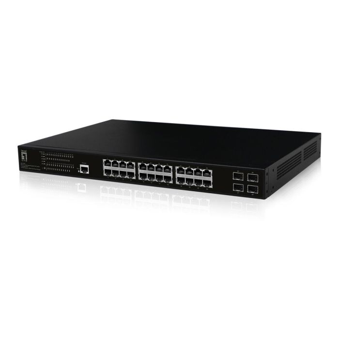 LevelOne GEP-2861 Switch Gestionado L2 28 Puertos Gigabit Ethernet 4xSFP 24xPoE+ 390W Montaje en Rack 19" 1U 1 LevelOne GEP-2861 Switch Gestionado L2 28 Puertos Gigabit Ethernet 4xSFP 24xPoE+ 390W Montaje en Rack 19" 1U 1