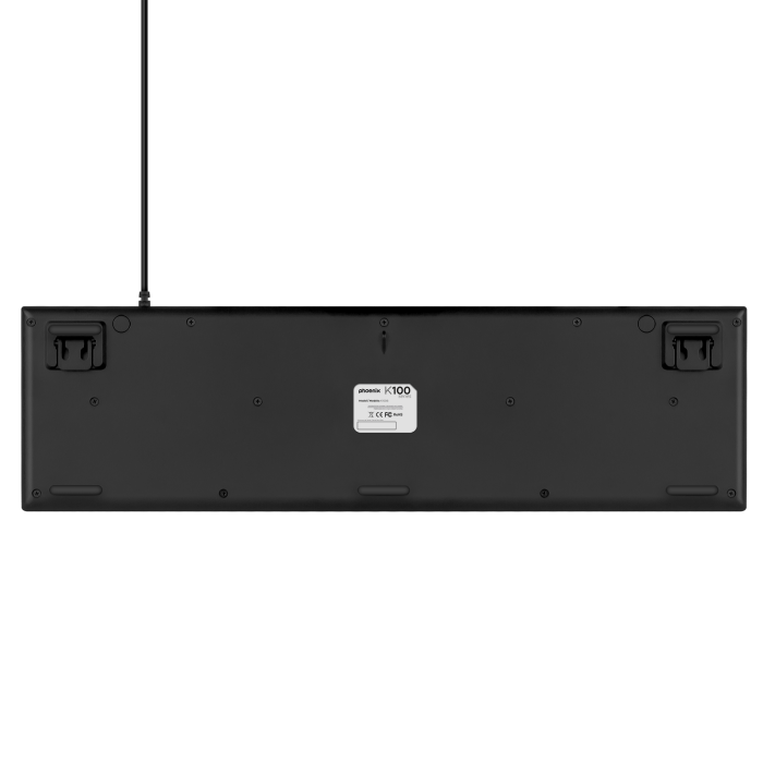 Phoenix technologies Teclado Multimedia K100 USB Negro 1