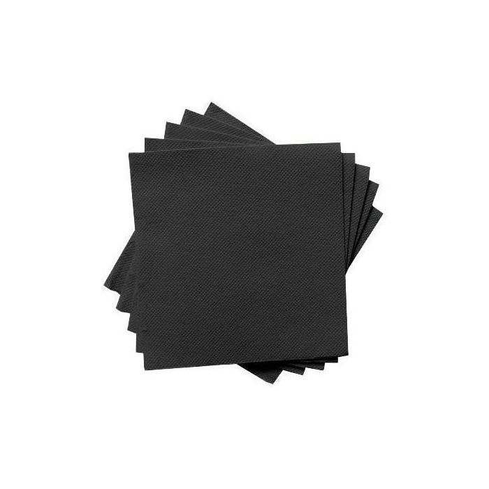 Servilletas 2 Capas Punta Punta 33x33 Paquete 50 Unidades Negro Servilletas 2 Capas Punta Punta 33x33 Paquete 50 Unidades Negro