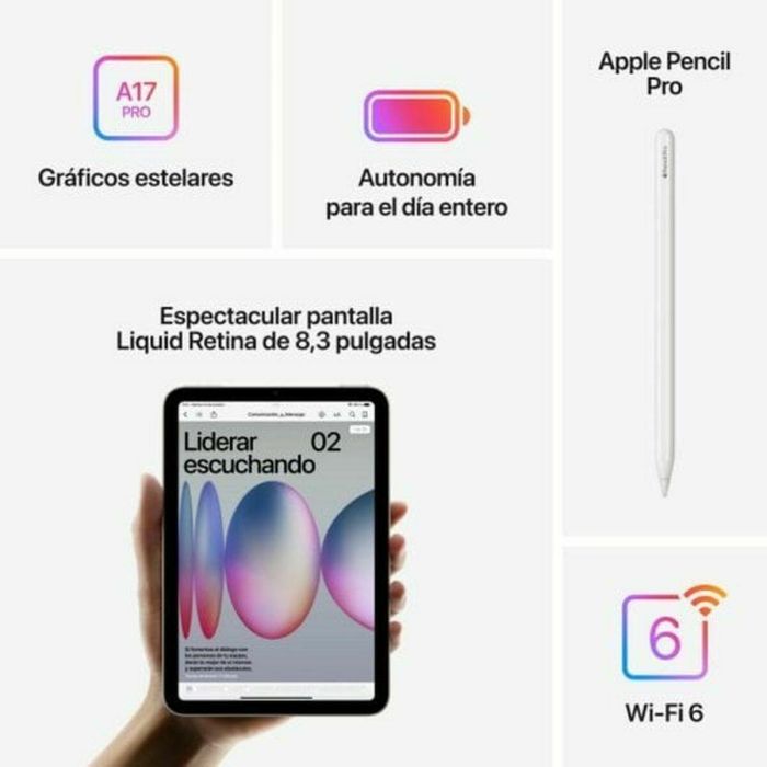 Tablet Apple MXN63TY/A 8 GB RAM 128 GB Gris 8,3" 18