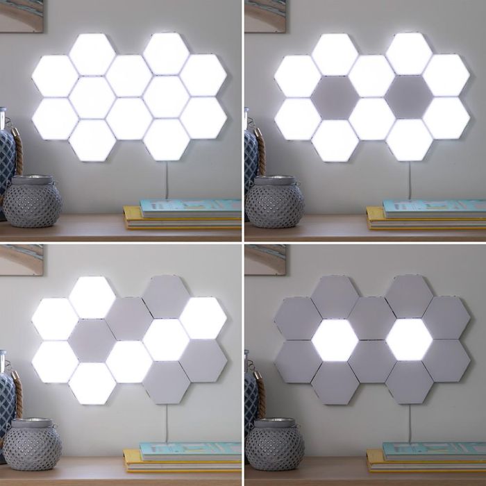 Paneles de led modulares magnéticos y táctiles, 3 unidades 3