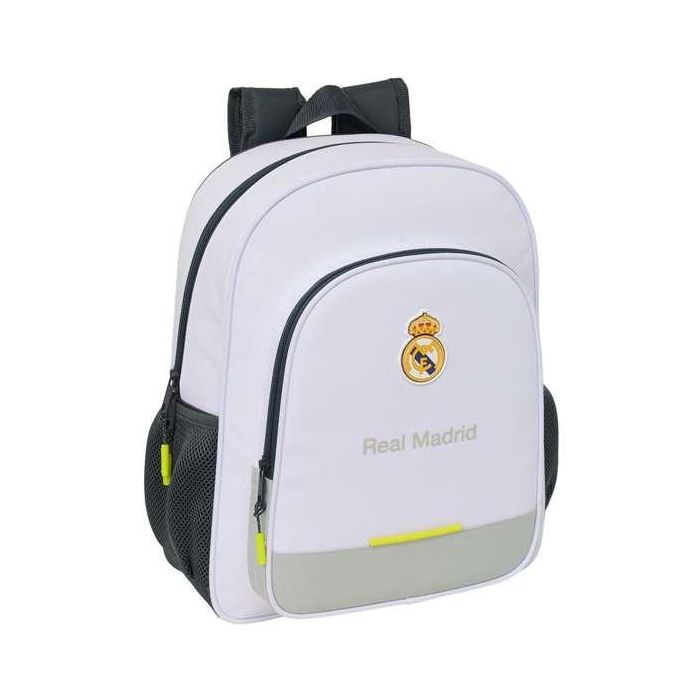 Safta Mochila Junior Adaptable a Carro Real Madrid Equipación 2025/2026 32x38x12 cm Ideal para +3 Años