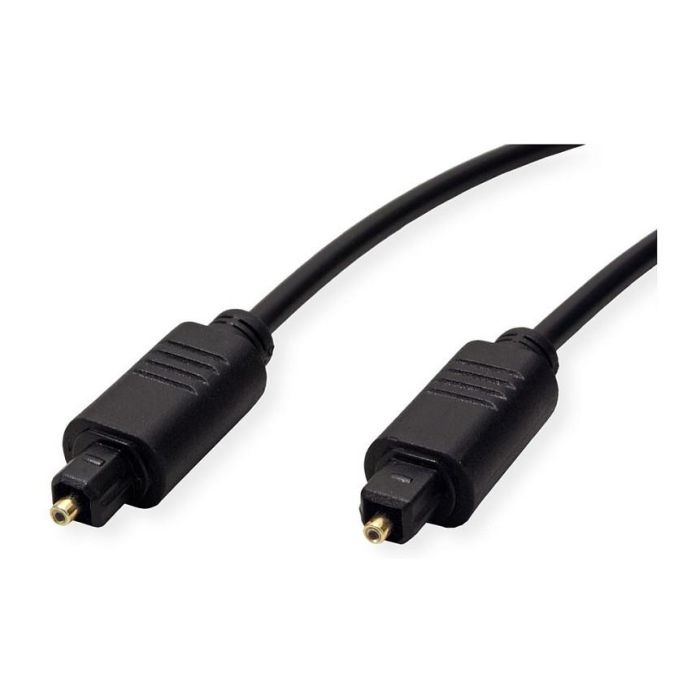 VALUE 11.99.4382 Cable Fibra Óptica Toslink Macho a Macho 2m Negro 1