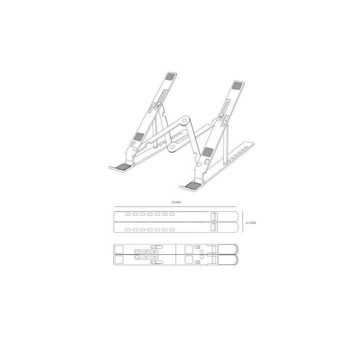 Aisens Soporte de Sobremesa Ajustable para Portátil y Tablet, Gris 3 Aisens Soporte de Sobremesa Ajustable para Portátil y Tablet, Gris 3