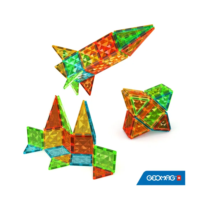 Geomag Fichas Gemas 4101, 32 Piezas, Formas Geométricas, Efecto Cristal 1