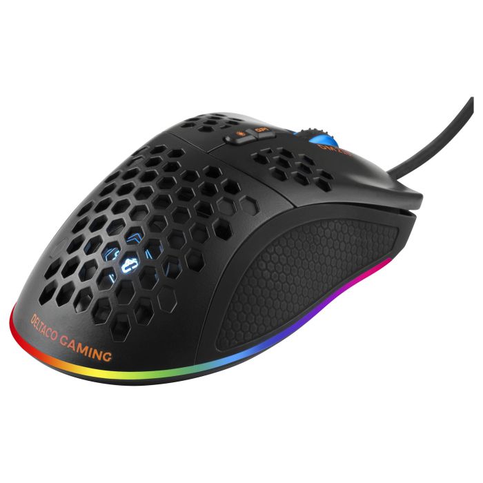 Deltaco Gaming GAM-108 Ratón Gaming RGB, Óptico, 6400 DPI, 7 Botones, Cable USB 1.8m, Negro 6