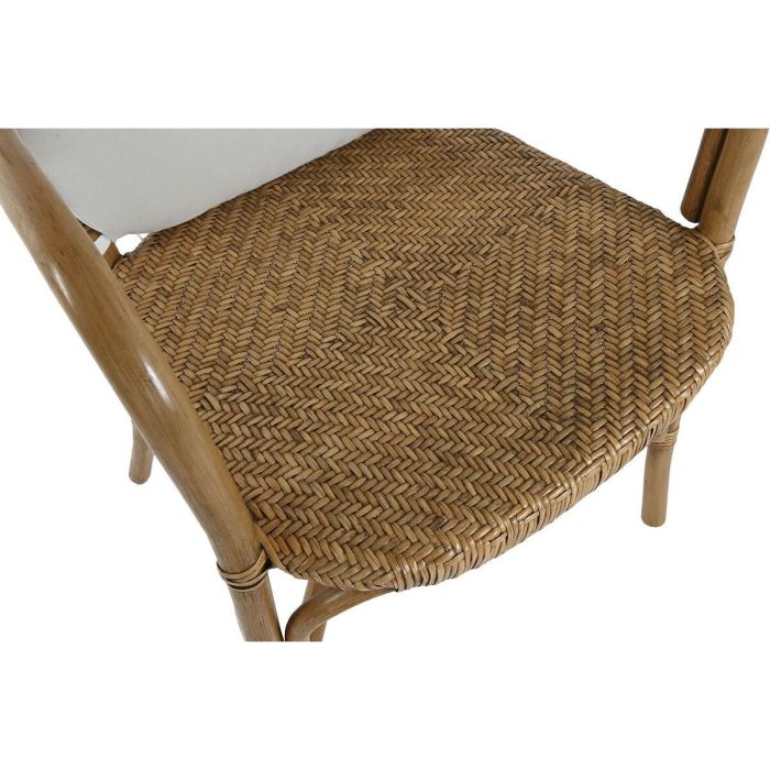 Silla Shabby DKD Home Decor Natural Blanco 62 x 86 x 55 cm 2 Silla Shabby DKD Home Decor Natural Blanco 62 x 86 x 55 cm 2