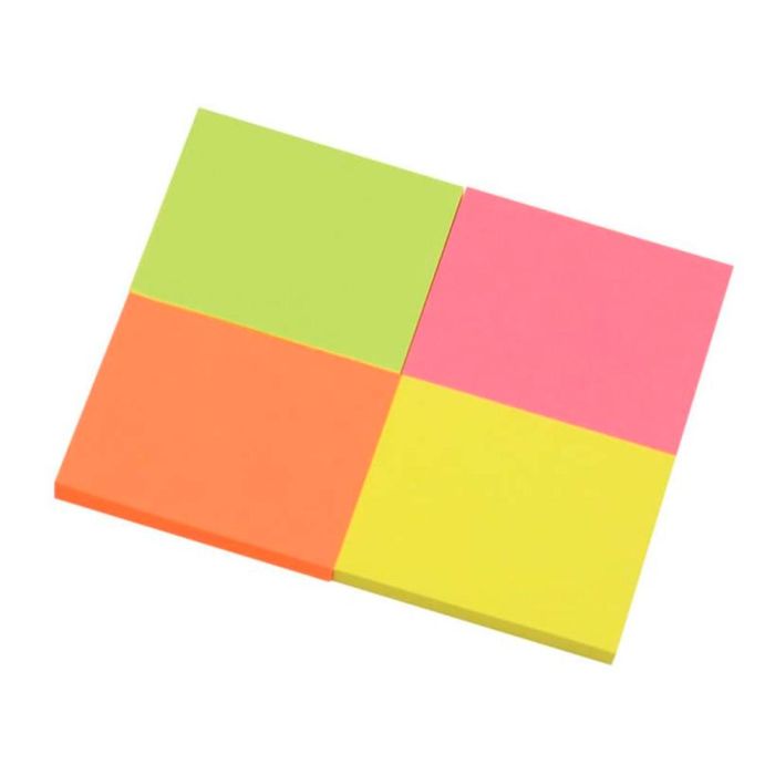 Bloc De Notas Adhesivas Quita Y Pon Q-Connect 38x51 mm Con 50 Hojas Fluorescentes Pack De 4 Unidades 10 unidades 3