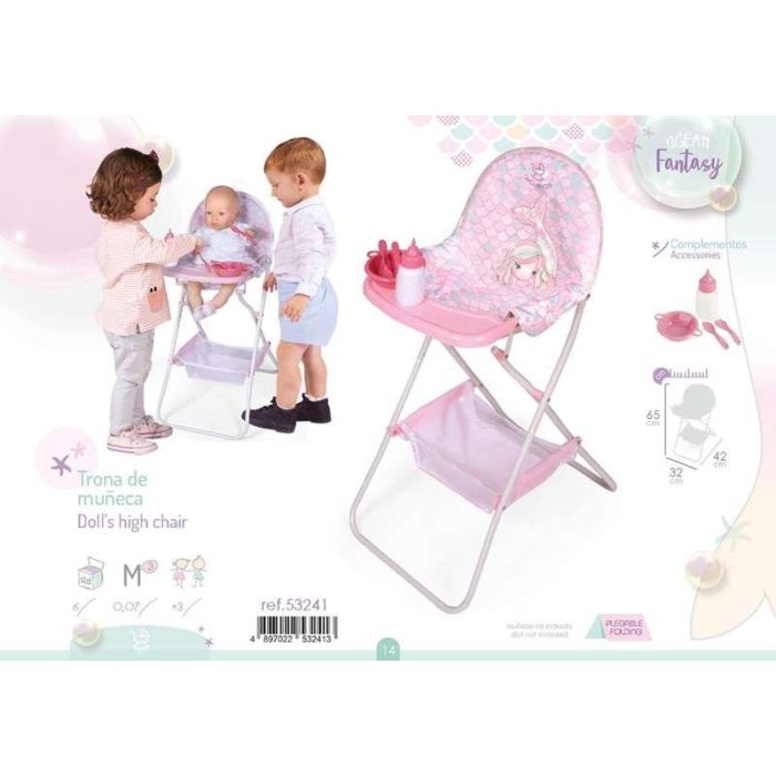 Trona plegable - para muñecas de hasta 50 cm. 2 Trona plegable - para muñecas de hasta 50 cm. 2