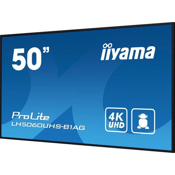 Monitor Iiyama 50" 3840X2160, Uhd, 500Cd/M2, Landscape Portrait, Mm 2X 10W, 3X Hdmi, Usb 2.0 X2, Wifi, Lan, Media Play Usb, Control Lan / Rs232C, Iisignage2 (Cms/Dms), E-Share,Android 11 Os, 24/7,Vesa Mount 300X400(Soporte Pared Incluido) (Lh5060Uhs- 6 Monitor Iiyama 50" 3840X2160, Uhd, 500Cd/M2, Landscape Portrait, Mm 2X 10W, 3X Hdmi, Usb 2.0 X2, Wifi, Lan, Media Play Usb, Control Lan / Rs232C, Iisignage2 (Cms/Dms), E-Share,Android 11 Os, 24/7,Vesa Mount 300X400(Soporte Pared Incluido) (Lh5060Uhs- 6