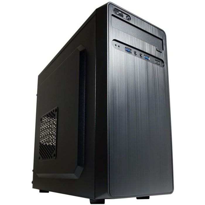 LC-Power LC-2017MB-ON Micro Torre PC Negra para Gaming, compatible con placas micro ATX y Mini-ITX