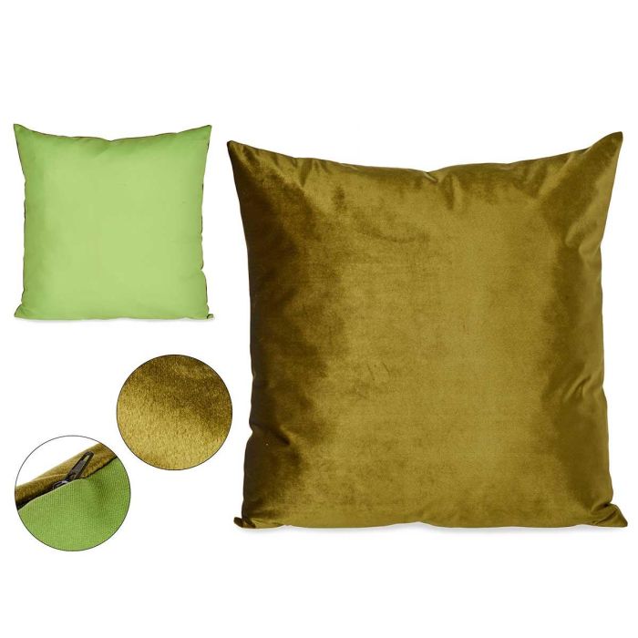Cojín de Terciopelo Verde 60x60 cm - Giftdecor (4 Unidades) Cojín de Terciopelo Verde 60x60 cm - Giftdecor (4 Unidades)