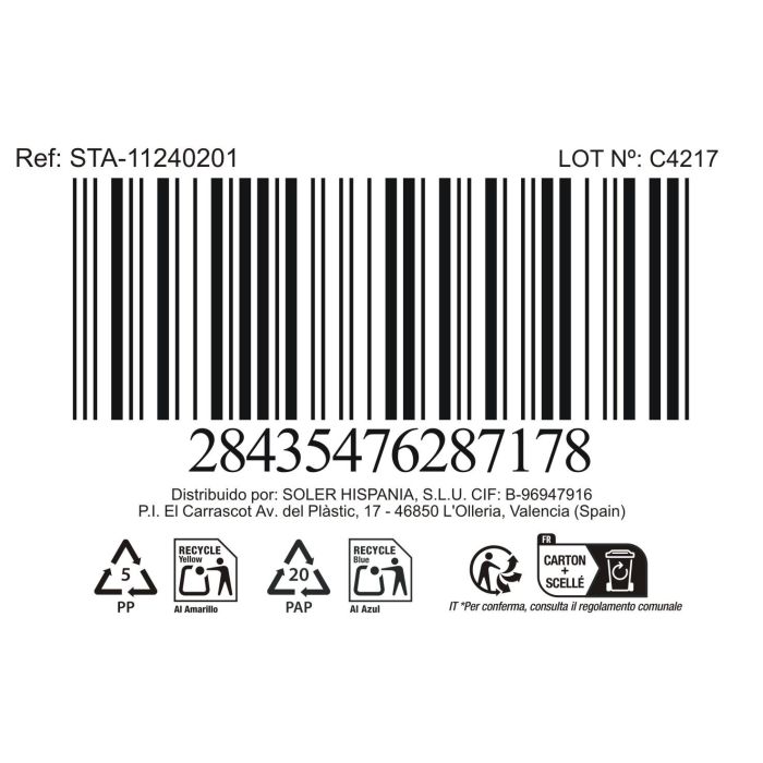 La Mediterranea Plato Hondo Arosa Ivory Ø20 cm, Plato Sopa o Postre, Vajilla, Colección S. Clara (12 Unidades)