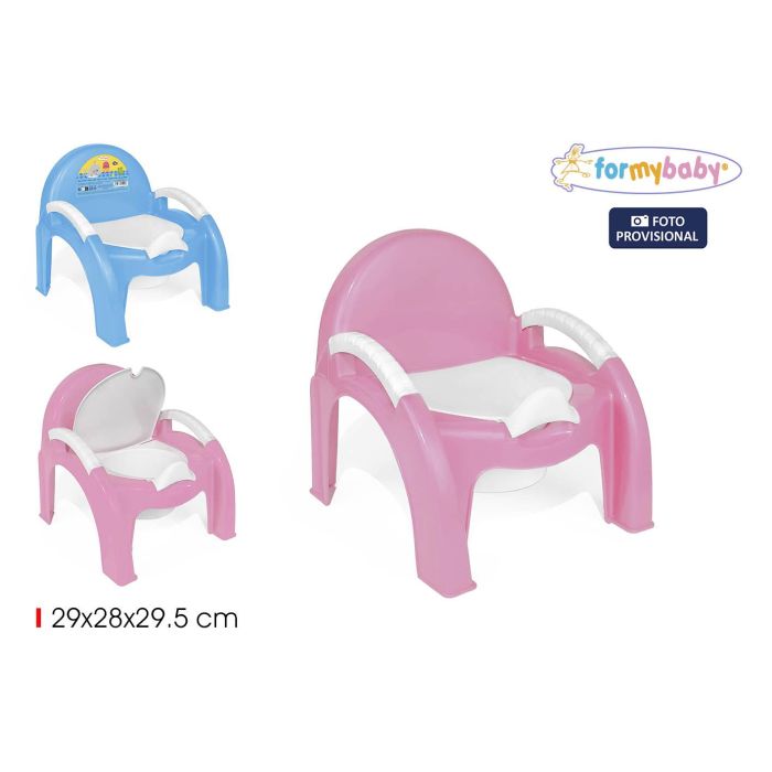 Formybaby Silla WC Bebé 2 Colores Orinal Infantil Portátil - 28 cm Ancho x 29,4 cm Alto x 29,1 cm Largo (7 Unidades)