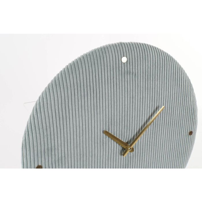 DKD Home Decor Reloj Glam Velvet Poliester Rosa Verde 2 Unidades 5.5 x 40.5 x 40.5 cm 1