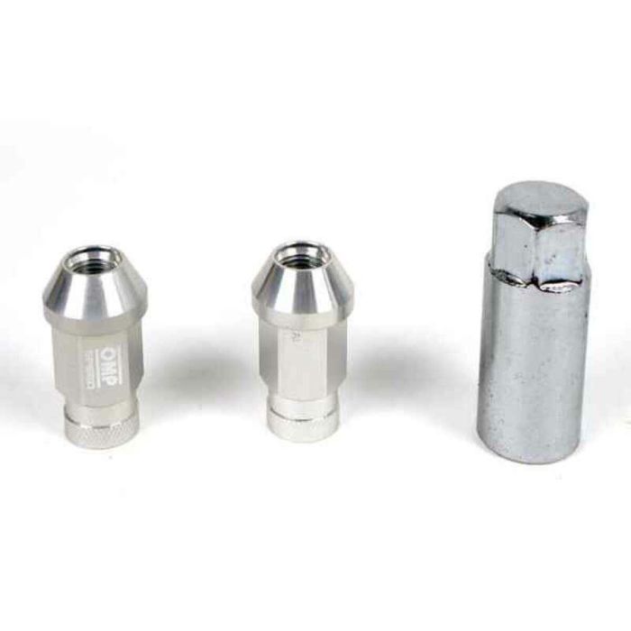 Set Tuercas OMP 7075 40 mm M12 x 1,50 20 uds Plata 0 Set Tuercas OMP 7075 40 mm M12 x 1,50 20 uds Plata 0