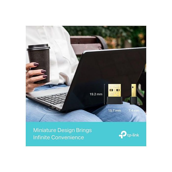 TP-Link Archer TX10UB Nano Adaptador WiFi USB Bluetooth 5.3 Doble Banda 600 Mbit/s Negro 6