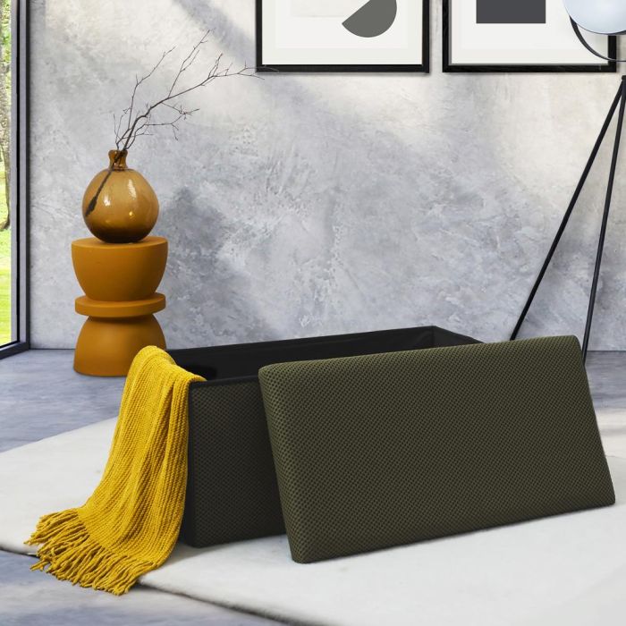 Banco-Puf Plegable Atom Caqui Home Deco Factory 1 Banco-Puf Plegable Atom Caqui Home Deco Factory 1
