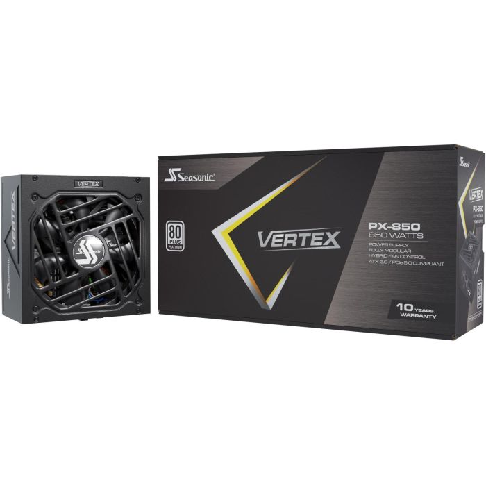 Seasonic VERTEX PX-850 Fuente de alimentación 850W 80+ Platinum ATX 3.1 Totalmente Modular para PC 5
