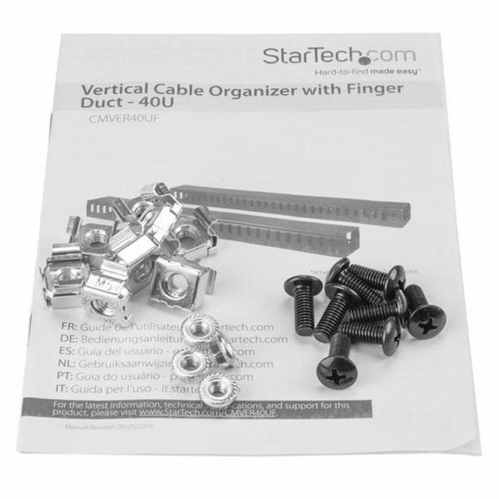 Organizador de Cables Startech CMVER40UF 3 Organizador de Cables Startech CMVER40UF 3