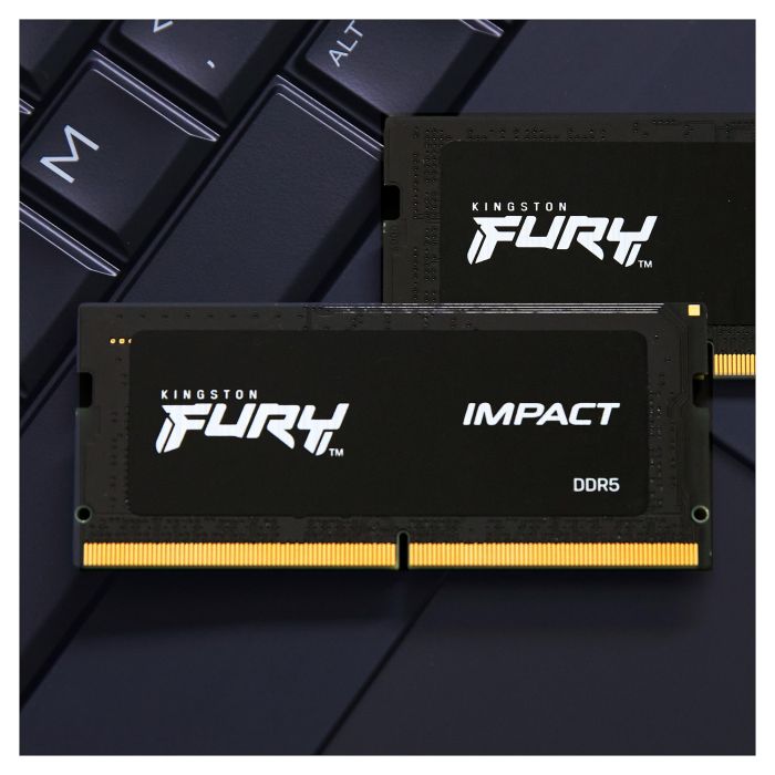 Kingston FURY Impact 16GB 4800MT/S DDR5 CL38 SODIMM Kit 2x8GB para Portátil 12