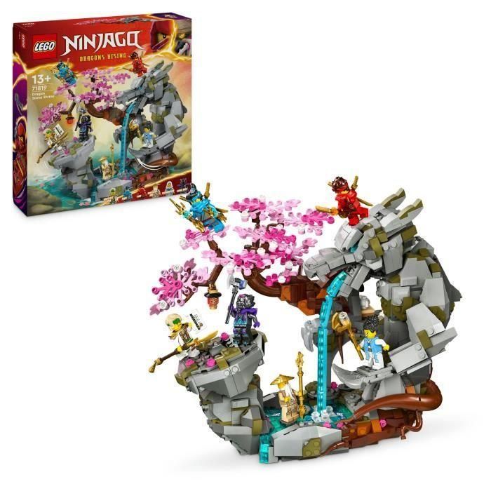 LEGO NINJAGO 71819 Santuario de Roca del Dragón, Juguete Ninja, 6 Minifiguras