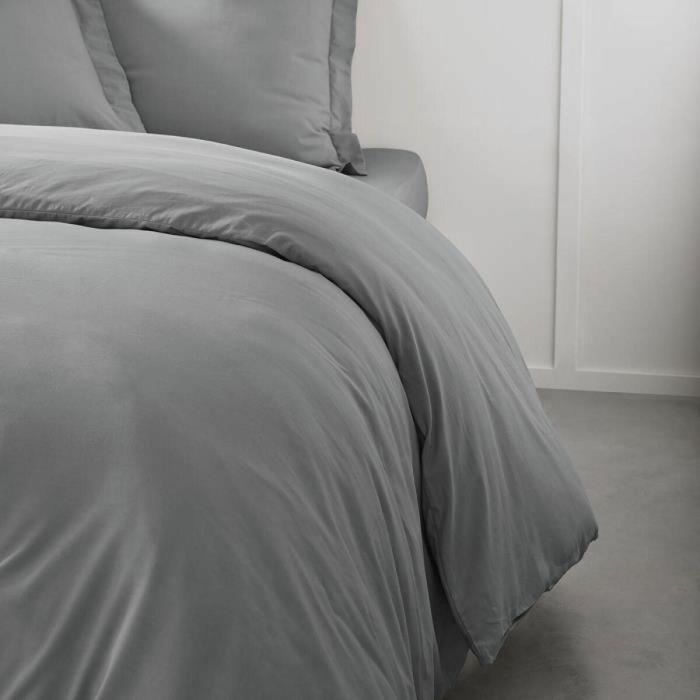 Today TOD3574643505545 Cubierta de Edredón Esencial 100% Algodón para 2 Personas, 240x260 cm, Acero 1 Today TOD3574643505545 Cubierta de Edredón Esencial 100% Algodón para 2 Personas, 240x260 cm, Acero 1