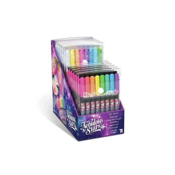 Bolígrafos de gel metalizados pack 15.50x10.50x1 cm 1 Bolígrafos de gel metalizados pack 15.50x10.50x1 cm 1