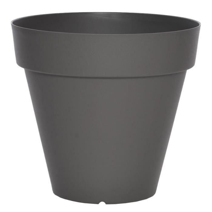 Maceta RIVIERA Soleilla - Redonda - Ø 39.2 x 35.8 cm - Gris reluciente 3 Maceta RIVIERA Soleilla - Redonda - Ø 39.2 x 35.8 cm - Gris reluciente 3
