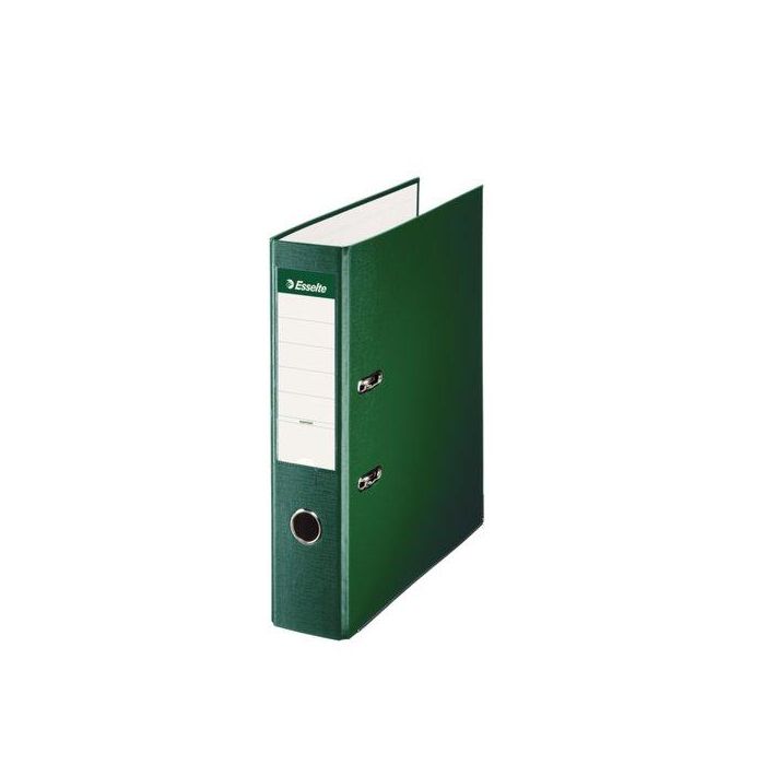 Esselte Archivador Palanca A4 Lomo Ancho Pp Interior Forrado En Papel Rado Cantoneras Verde