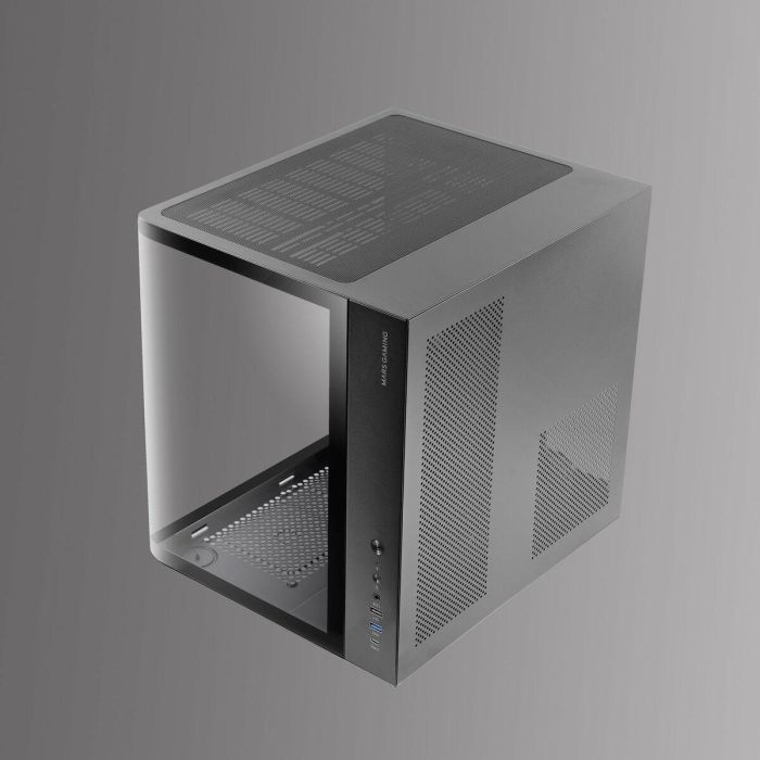 Caja Semitorre ATX Mars Gaming MCCURV Negro 1 Caja Semitorre ATX Mars Gaming MCCURV Negro 1