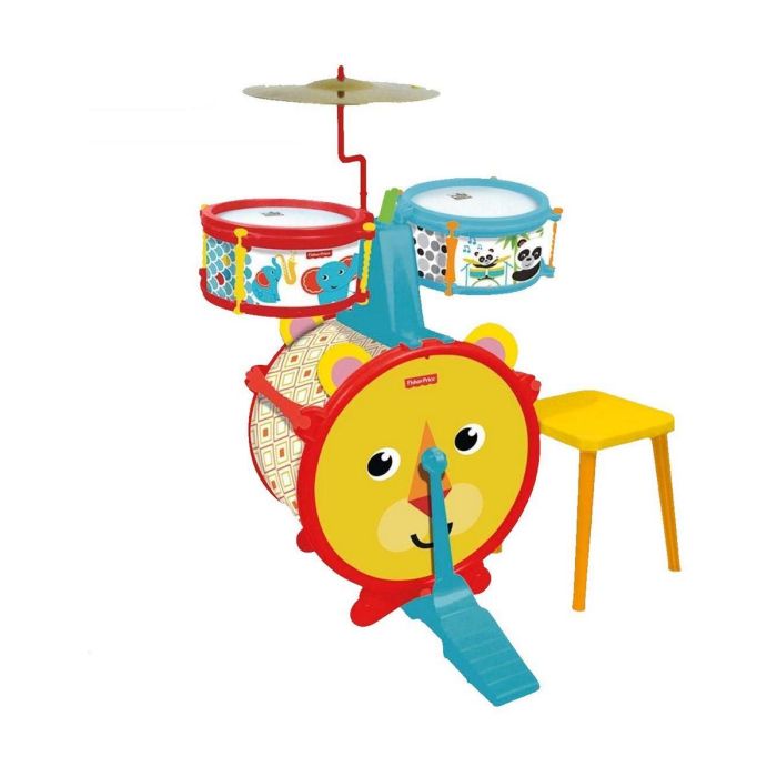 Bateria sencilla fisher price con banqueta 55x38x36 cm