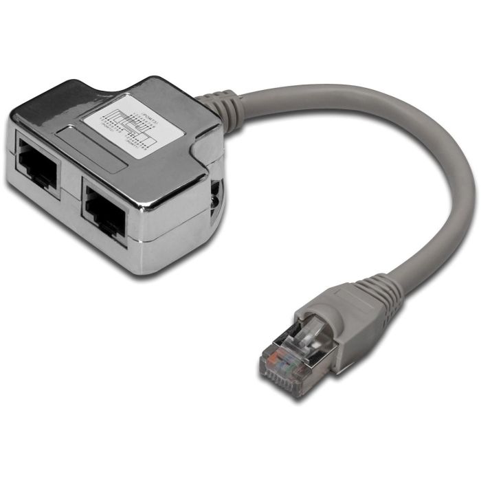 Digitus CAT 5e Adaptador de Cable de Parche Blindado, 2x RJ45 Hembra a 1x RJ45 Macho, 0.19 m 0 Digitus CAT 5e Adaptador de Cable de Parche Blindado, 2x RJ45 Hembra a 1x RJ45 Macho, 0.19 m 0
