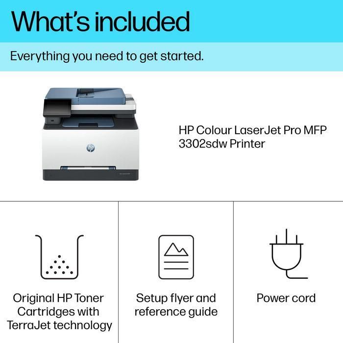 HP LaserJet Pro MFP 3302sdw Impresora Multifunción Color de Impresión, Escaneo y Copia, 2 Caras 7