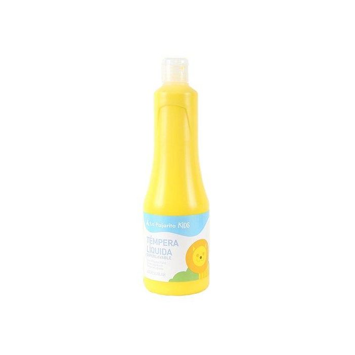 Tempera La Pajarita Liquida 500 Ml (Botella) Amarillo Tl-03