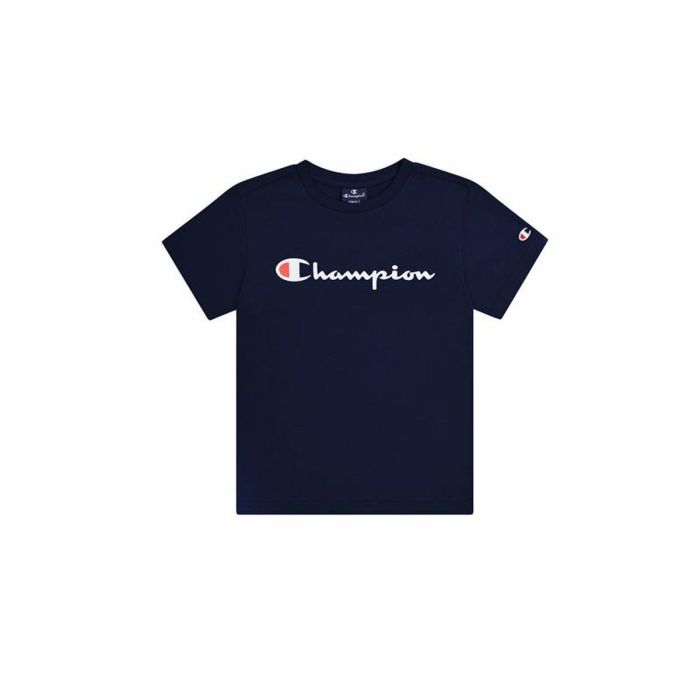 Camiseta de Manga Corta Infantil Champion Crewneck Azul 0 Camiseta de Manga Corta Infantil Champion Crewneck Azul 0