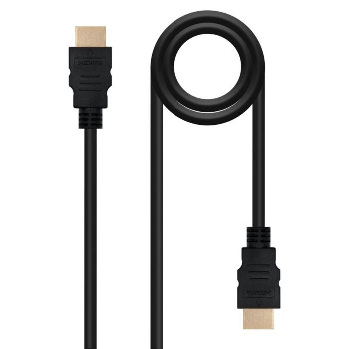 Nanocable 10.15.1700 Cable HDMI 1.4 Alta Velocidad 4K 3D HEC ARC Conectores Oro, Multiapantallamiento Macho-Macho 1m Negro Nanocable 10.15.1700 Cable HDMI 1.4 Alta Velocidad 4K 3D HEC ARC Conectores Oro, Multiapantallamiento Macho-Macho 1m Negro