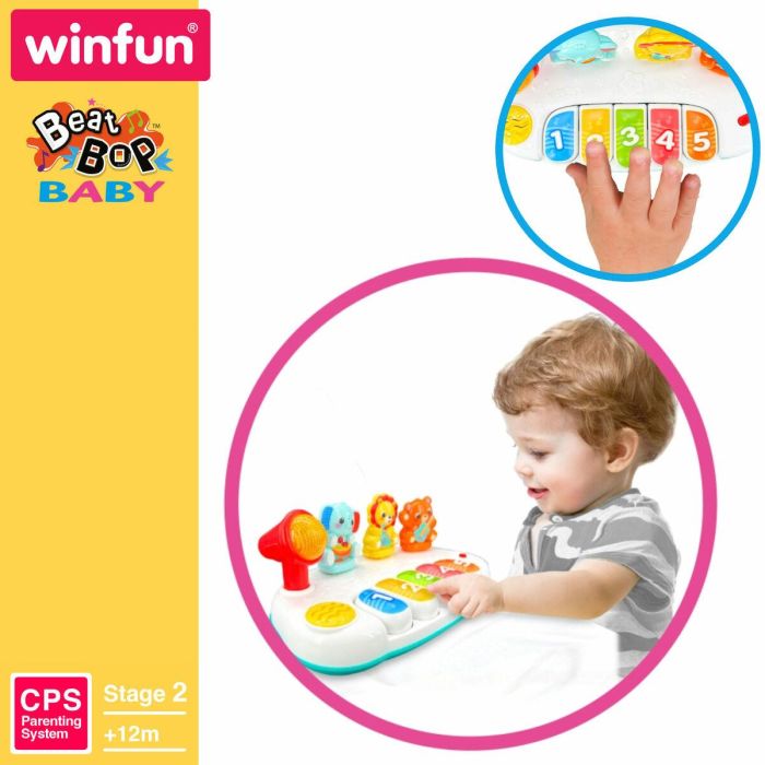 Piano de juguete Winfun 26 x 11 x 15 cm (4 Unidades) 1 Piano de juguete Winfun 26 x 11 x 15 cm (4 Unidades) 1