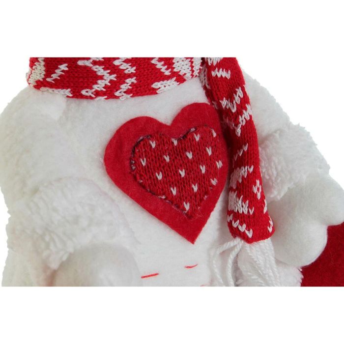 Figura DKD Home Decor Blanco Rojo 14 x 30.5 x 24 cm (2 Unidades) 1