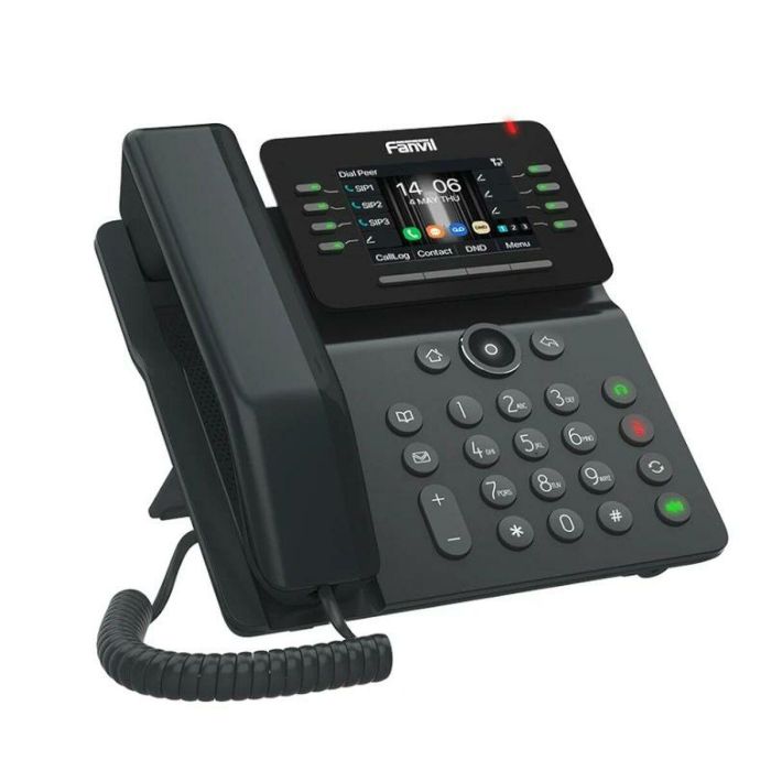 Fanvil V63 Teléfono IP de Escritorio Negro con Cable, 6 Líneas, Pantalla 2.8", PoE, Wi-Fi, Bluetooth, 1000 Entradas 2 Fanvil V63 Teléfono IP de Escritorio Negro con Cable, 6 Líneas, Pantalla 2.8", PoE, Wi-Fi, Bluetooth, 1000 Entradas 2