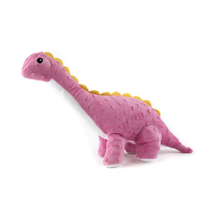 Gloria Peluche Orhy Dino para Perro, Juguete Textura Blanda con Squeacker, Color Pink 4